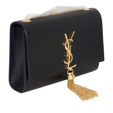 Saint Laurent Kate Small Tassel YSL Wallet on Chain in Patent 